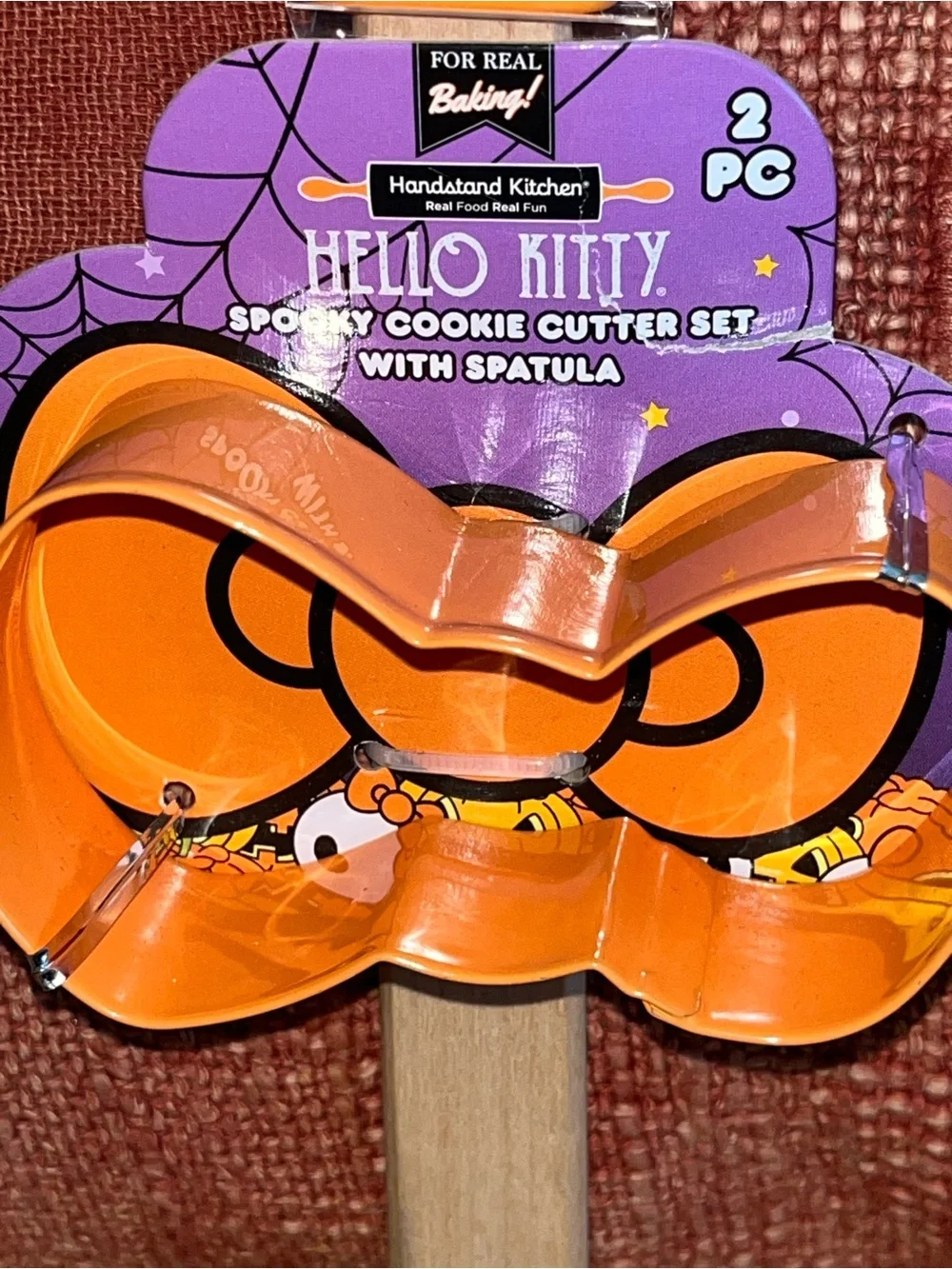 Hello Kitty Orange Pumpkin Spatula & Cookie Cutter Set NEW NWT LAST ONE